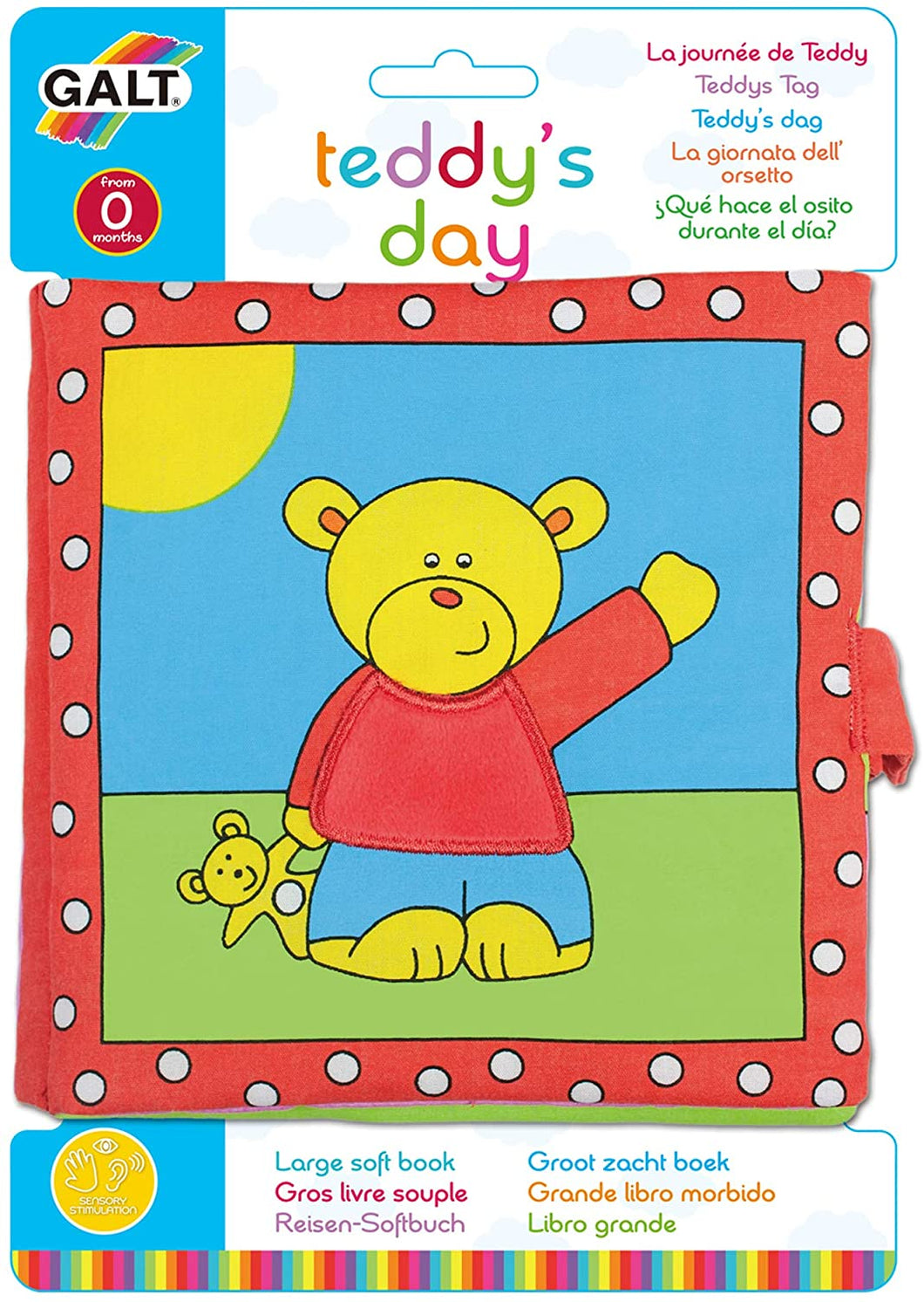 Galt Toys Teddys Day Cloth Book The Bubble Room Toy Store Dublin