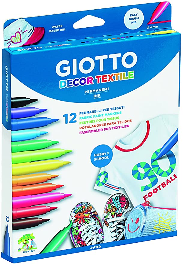 Giotto Decor Textile Markers 12 Pack The Bubble Room Toy Store Dublin Ireland
