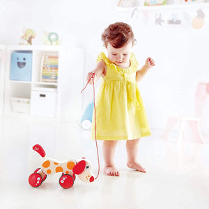 Hape  Pepe Dog Pull Along The Bubble Room Toy Store Dublin