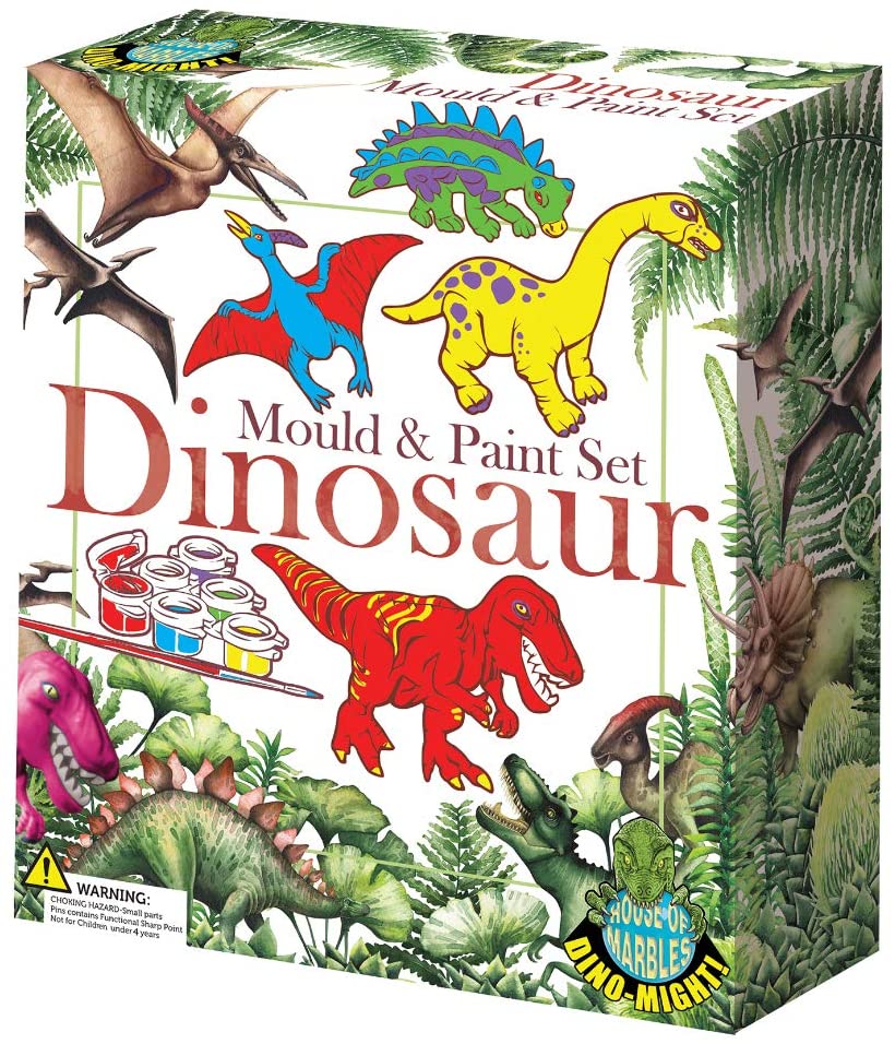 House of Marble Mould & Paint Dinosaur Set The Bubble Room Toy Store Dublin