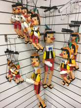Load image into Gallery viewer, Pinocchio Wooden Marionette Puppet 40cm long