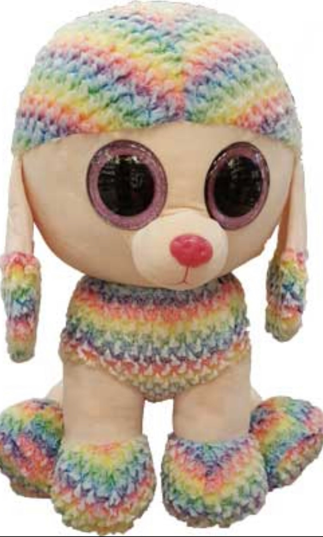 Ty Beanie Boo Rainbow the Poodle 
