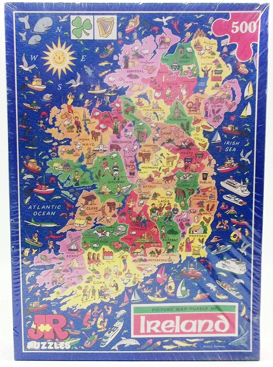 Ireland Map Jigsaw Puzzle by James Hamilton Grovely