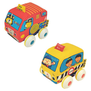 K'S Kids  Pull Back Autos  School Bus & Fire Engine Set The Bubble Room Dublin