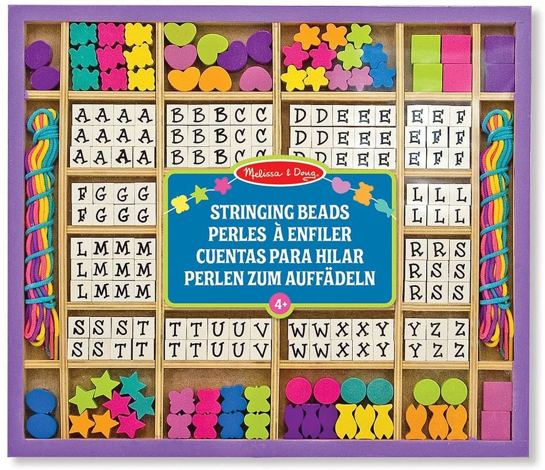 Melissa and Doug Wooden Alphabet Stringing Beads The Bubble Room Toy Store Dublin