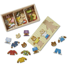 Load image into Gallery viewer, Melissa &amp; Doug Bear Family Dress Up Wooden Puzzle The Bubble Room Toy Store Dublin