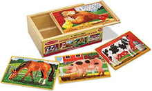 Load image into Gallery viewer, Melissa &amp; Doug Farm Animals Puzzles in a Box The Bubble Room Toy Store Dublin