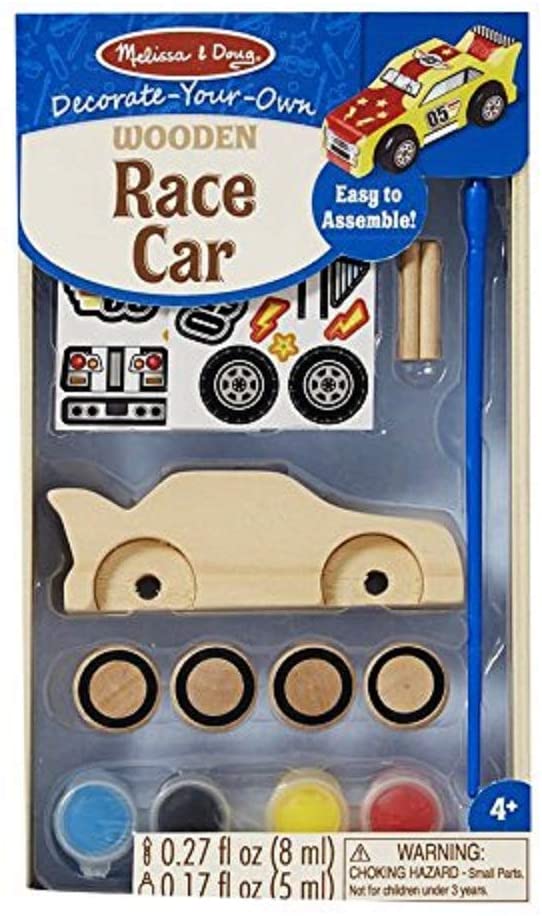 Melissa & Doug Created by Me! Race Car Wooden Craft Kit The Bubble Room Toy Store Dublin