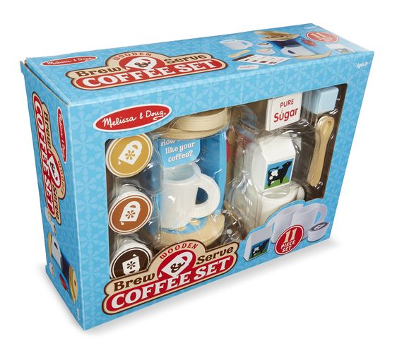 Melissa & Doug Wooden Brew & Serve Coffee Set the Bubble Room Toy Store Dublin