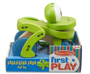 Melissa & Doug Pull Along Frog The Bubble Room Dublin