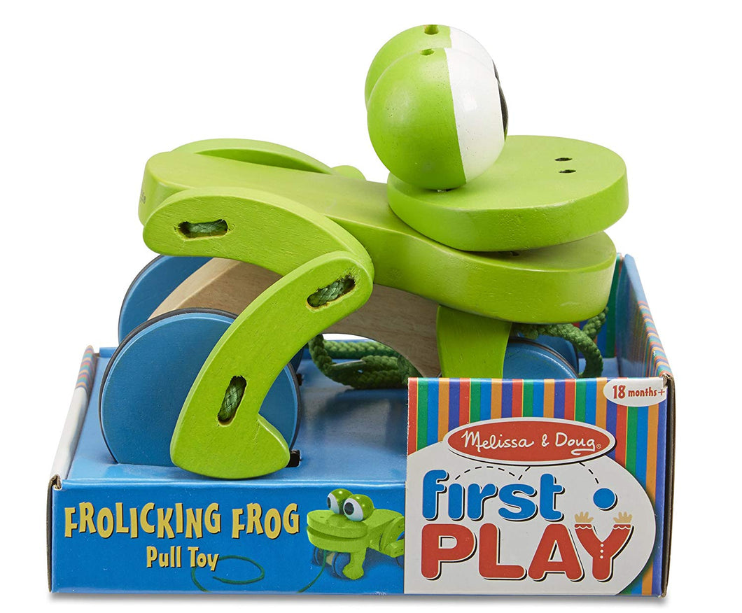 Melissa & Doug Pull Along Frog The Bubble Room Dublin