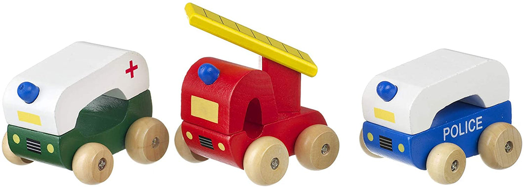 Orange Tree Toys Wooden First Emergency Vehicles The Bubble Room Toy Store Dublin Ireland