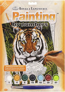 Royal & Langnickel Tiger In Hiding Design Paint by Numbers Kit The Bubble Room Toy Store Dublin