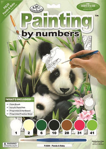 Royal & Langnickel Panda Paint by Number Painting Set The Bubble Room Toy Store Dublin