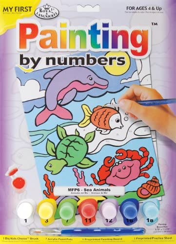 Royal & Langnickel My First Painting by Number Sea Animals Designed Painting Set The Bubble Room Toy Store Dublin