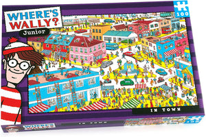 Paul Lamond Games Wheres Wally Junior In Town 100 Piece Puzzle