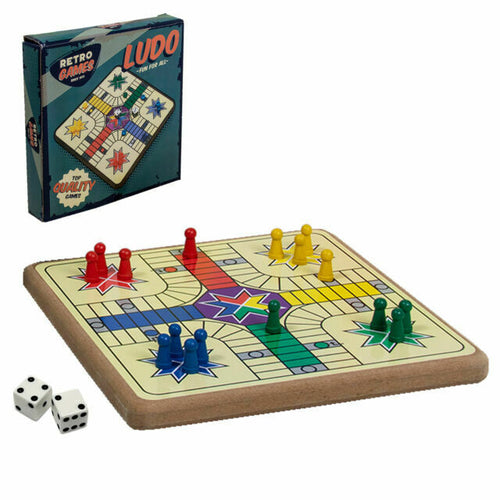 Retro Wooden Ludo Set The Bubble Room Toy Store Dublin