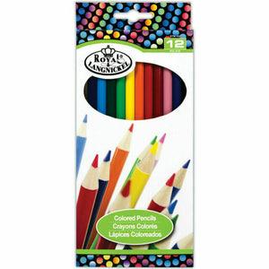 Royal & Langnickel Essentials Colored Pencils 12 Piece The Bubble Room Toy Store Skerries