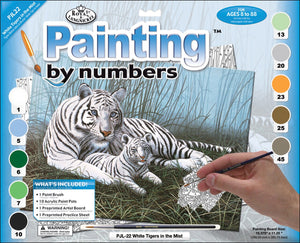 Royal & Langnickle painting by Numbers White Tiger The Bubble Room Toy Store Dublin