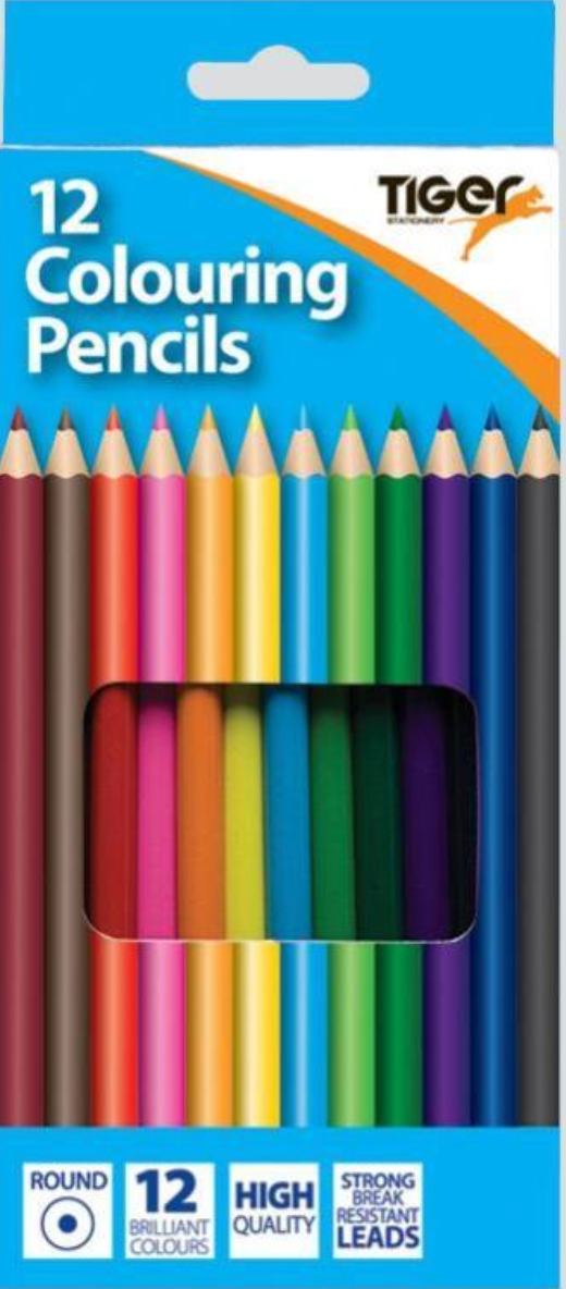 Tiger Colouring Pencils The Bubble Room Toy Store Dublin
