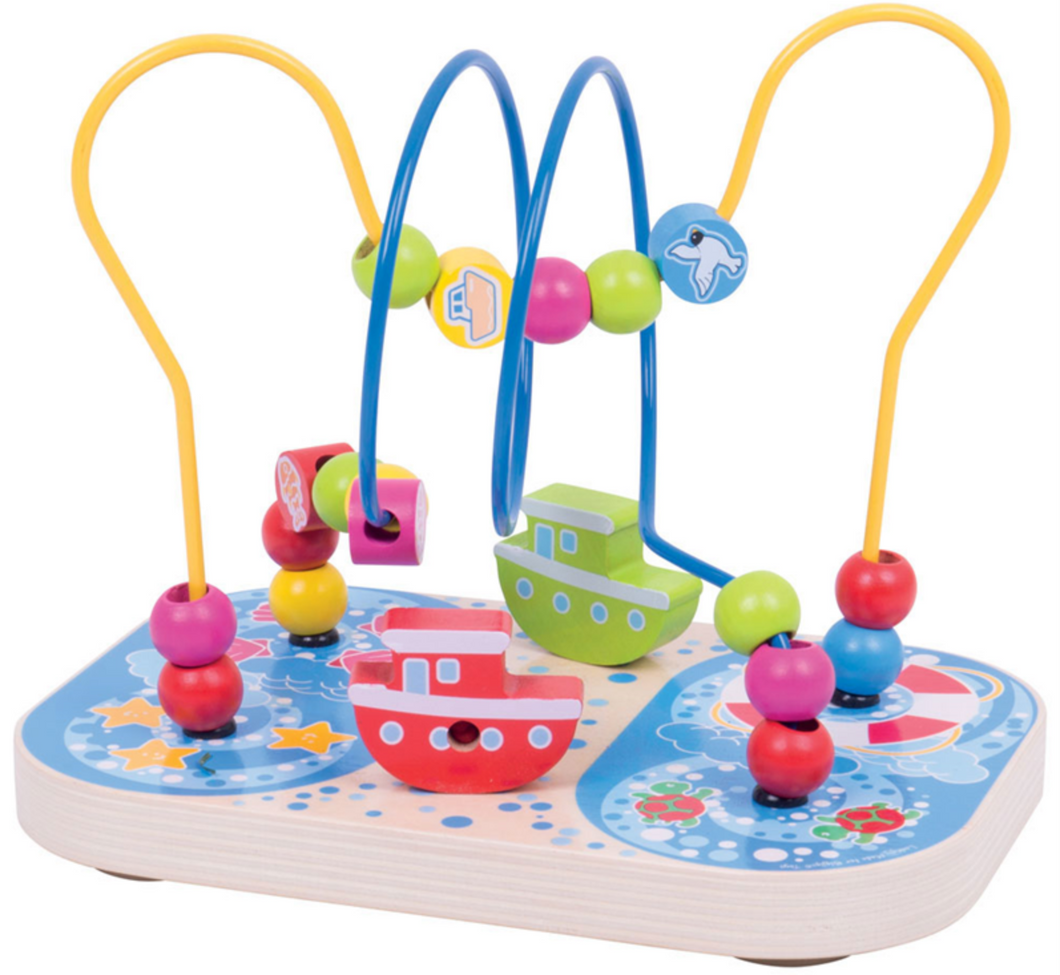 Bigjigs marine Bead Frame The Bubble Room Toy Store Dublin