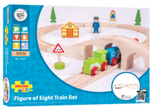 Load image into Gallery viewer, Bigjigs Figure of eight train set The Bubble Room Toy Store Skerries Dublin