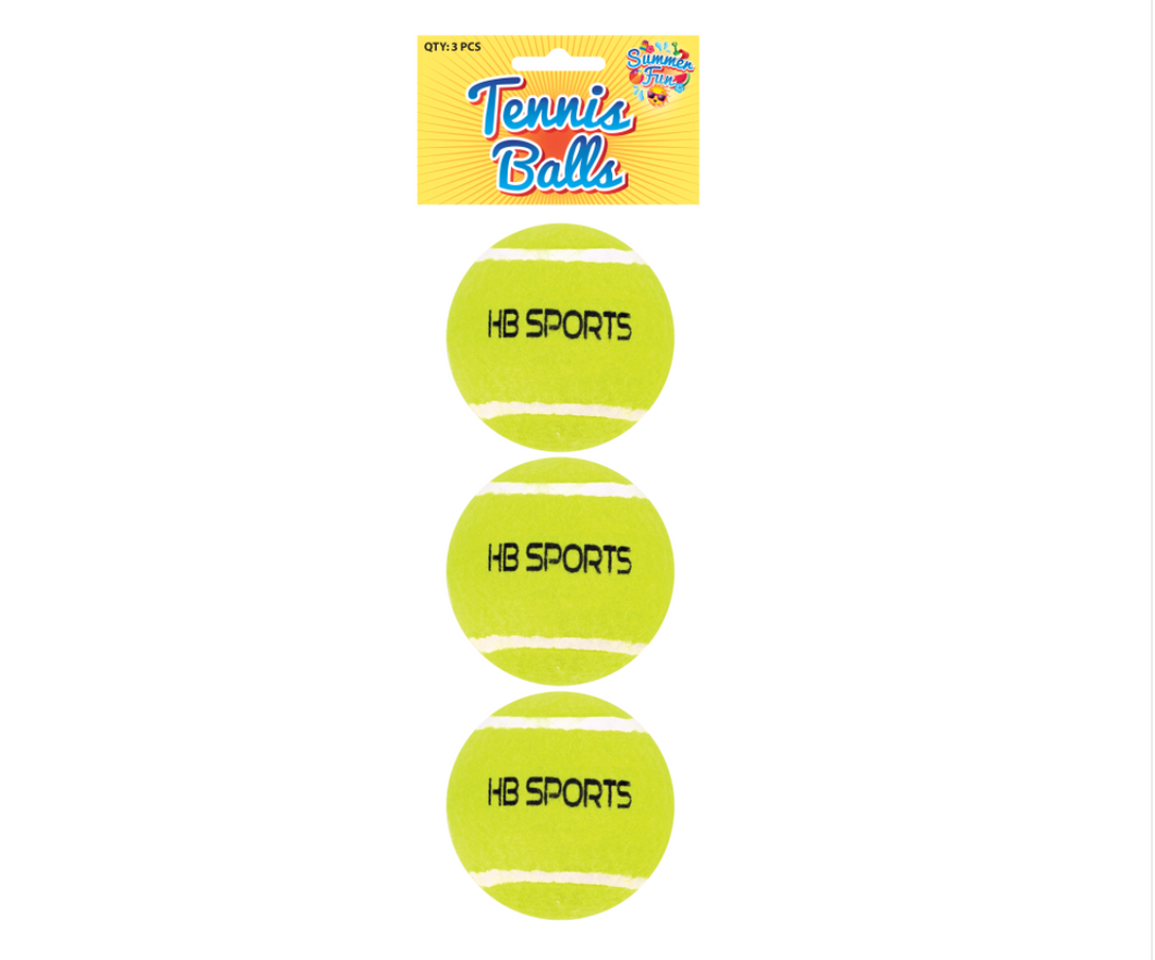 Henbrandt Tennis Balls (3 pack) the Bubble Room Toy Store Skerries Dublin