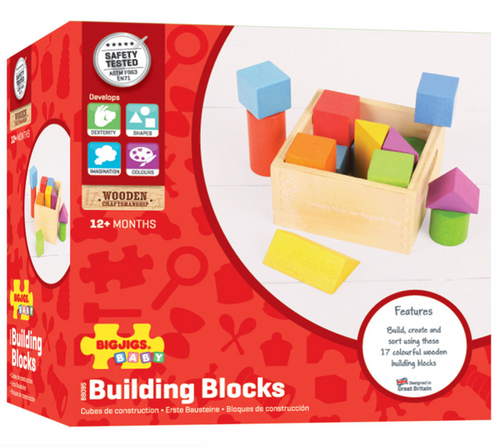 Bigjigs Toys First Building Blocks The Bubble Room Toy Store Skerries Dublin