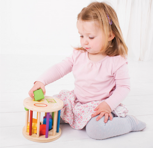 Bigjigs First Rolling Shape Sorter The Bubble Room Toy Store Dublin