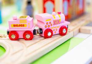 Bigjigs Pink 123 Train Engine The Bubble Room Toy Store Dublin Ireland