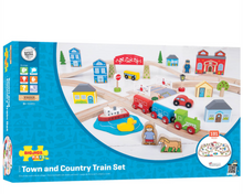 Load image into Gallery viewer, Bigjigs Town and Country Train Set The Bubble Room Toy Store Dublin