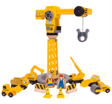 Load image into Gallery viewer, Bigjigs Big Crane Construction Set The Bubble Room Toy Store Dublin