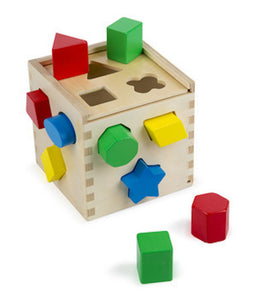 Melissa & Doug Sorting Cube Classic Toy the Bubble Room Toy Store Dublin