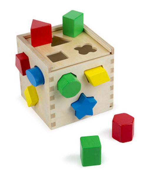 Melissa & Doug Sorting Cube Classic Toy the Bubble Room Toy Store Dublin
