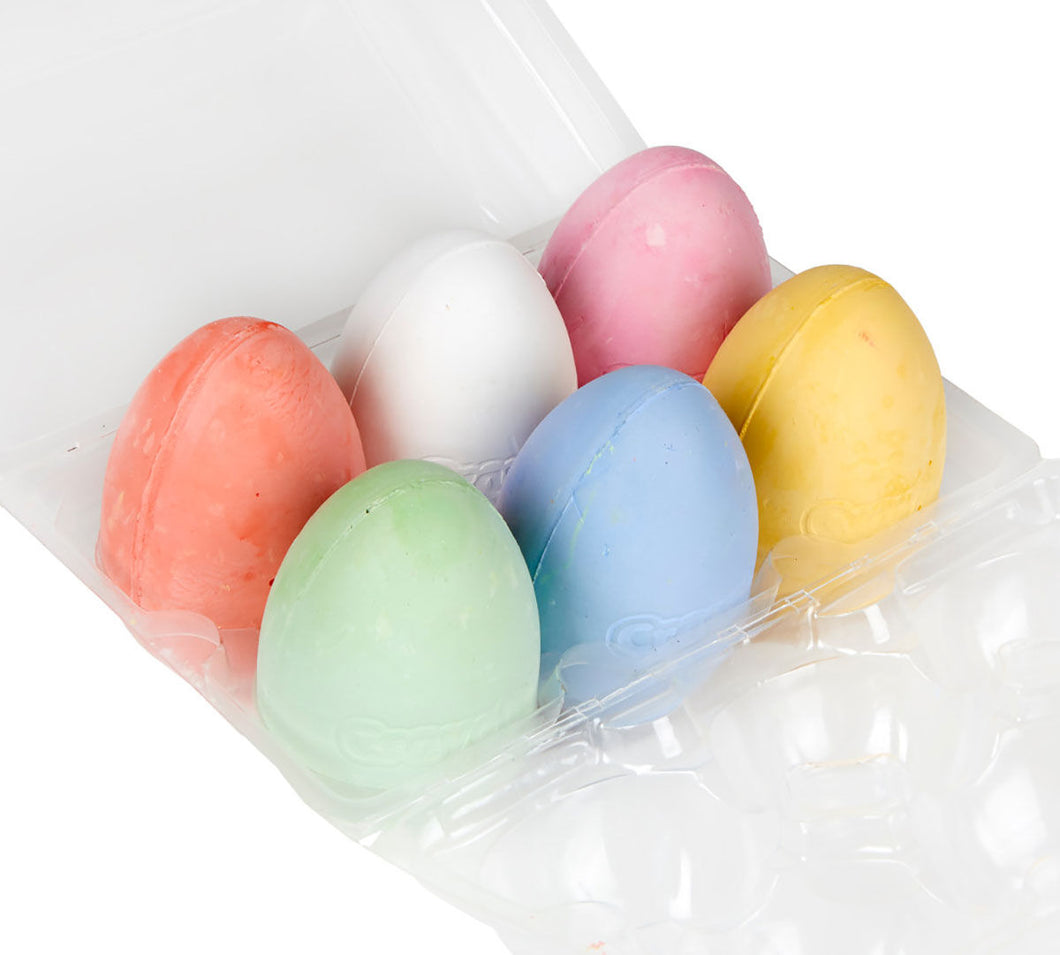 Sidewalk Chalk Eggs 6 Colours the Bubble Room Toy Store Dublin