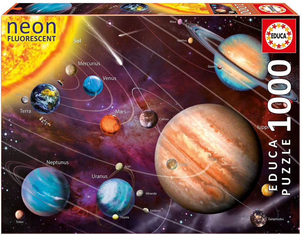Educa  Solar System  1000 pieces  Neon Puzzle The Bubble Room Skerries Dunlin Ireland