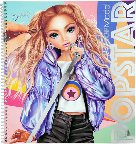 Top Model Popstar Christy Colouring Book The Bubble Room Toy Store Dublin