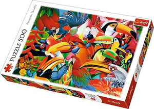 Trefl 500 Piece Colourful Bird Puzzle The Bubble Room Toy Store Dublin