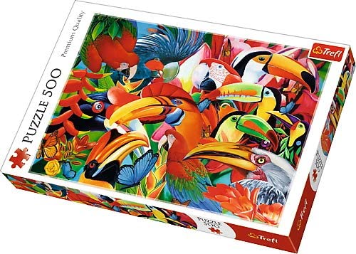 Trefl 500 Piece Colourful Bird Puzzle The Bubble Room Toy Store Dublin