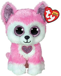 Ty  Beanie Boo's Pink Husky Hunk The Bubble Room Toy Store Dublin Ireland