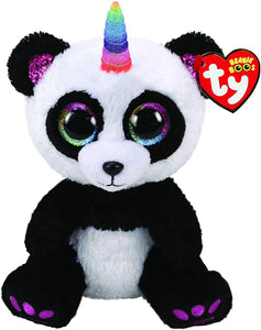 Ty Beanie Buddy Paris the Panda with Horn The Bubble Room Toy Store Dublin
