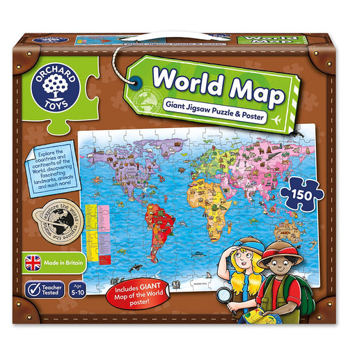 Orchard Toys World Map Jigsaw Puzzle and Poster