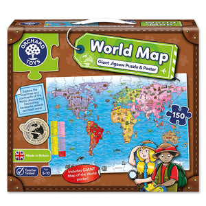 Orchard Toys World Map Jigsaw Puzzle and Poster